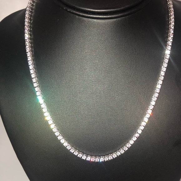 23ct Tennis Necklace - Picture 8 of 13